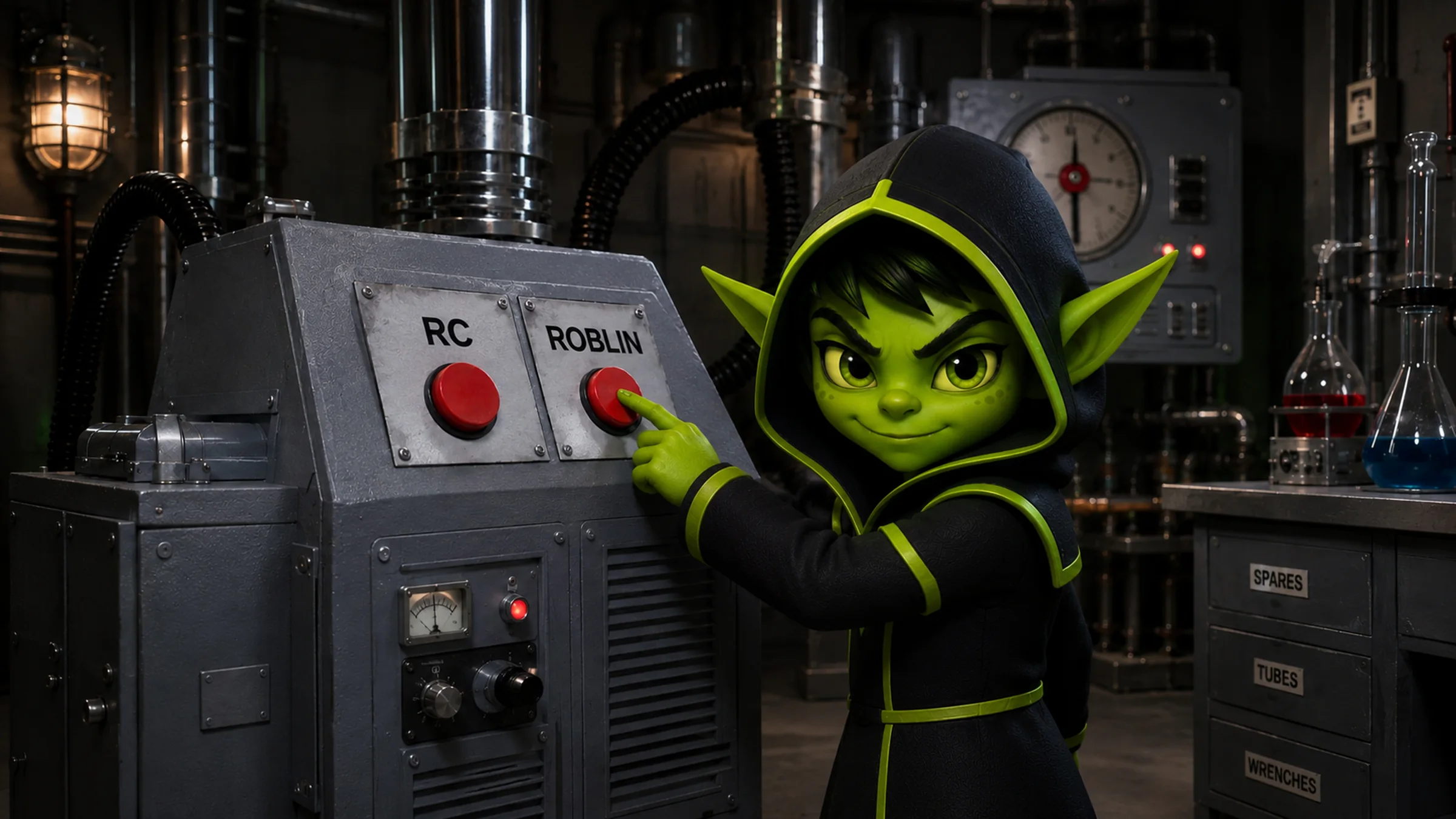 The lab: RC or ROBLIN buttons