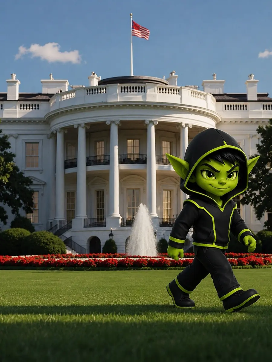 Walking past the White House