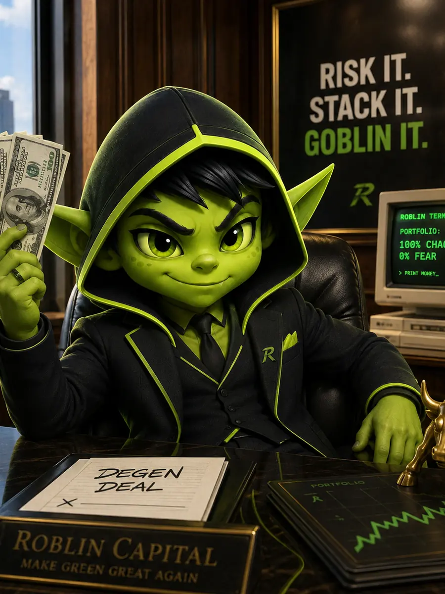 ROBLIN CAPITAL desk, fanning cash